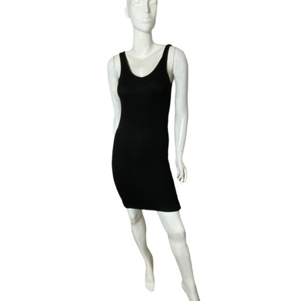 Olivaceous ribbed knit bodycon mini dress medium‎